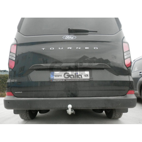 F140V GALIA Полностью оцинкованный фаркоп на Ford Tourneo Custom 2023-, Ford Transit Custom 2023-, VW Transporter T7 2024-. Тип шара: AV (вертикальное быстросъемное крепление шара на ключе). Установка без выреза бампера. Нагрузки: 2800/140 кг, масса фарко