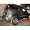 F141A GALIA Полностью оцинкованный фаркоп на FIAT Panda 2012-2022 (4WD), FIAT Panda Cross 2012-2022 (4WD). Подрозетник убирается за бампер. Тип шара: A. Невидимый вырез бампера. Нагрузки: 1200/70 кг, масса фаркопа 14,52 кг