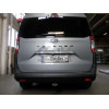 F142C GALIA Полностью оцинкованный фаркоп на Ford Tourneo Courier 2023-, Ford Transit Courier 2023-. Подрозетник убирается за бампер. Тип шара: C (горизонтальный съемный). Невидимый вырез бампера. Нагрузки: 1200/90 кг, масса фаркопа 15,47 кг