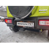 FA 0350-E Бизон Фаркоп на Suzuki Jimny 2018- без подрезки бампера. Тип шара: E (легкосъемный шар под квадрат). Нагрузки: 1800/130 кг. Не комплектуется электрикой