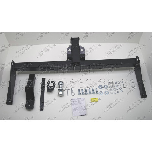 FA 0440-E Бизон Фаркоп на JAC T9 2024-, Sollers ST9 2025- без подрезки бампера. Тип шара: E (легкосъемный шар под квадрат). Нагрузки: 3000/160 кг. Не комплектуется электрикой