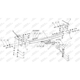 FA 0985-E Бизон Фаркоп на Kia Mohave 2009-2018. Требуется подрезка бампера. Тип шара: E (легкосъемный шар под квадрат). Нагрузки: 2800/120 кг. Не комплектуется 