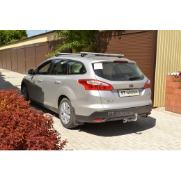 FFO-11-991528.00 PT GROUP Полностью оцинкованный фаркоп на Ford Focus 3 универсал 2011-2019 без выреза бампера. Тип шара: A. Нагрузки: 2000/75 кг, масса фаркопа 17 кг (б