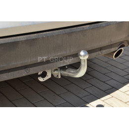 FFO-11-991528.00 PT GROUP Полностью оцинкованный фаркоп на Ford Focus 3 универсал 2011-2019 без выреза бампера. Тип шара: A. Нагрузки: 2000/75 кг, масса фаркопа 17 кг (б
