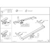 H072A GALIA Полностью оцинкованный фаркоп на Hyundai Accent ТагАЗ седан 2000-2012, Hyundai Accent седан, хетчбек 3/5 дверей 2000-2006 (передние фары с прозрачной оптикой). Тип шара: A. Установка без снятия и выреза бампера. Нагрузки: 1200/50 кг, масса фар