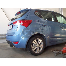 H084C GALIA Полностью оцинкованный фаркоп на Hyundai ix20 2010-2019. Тип шара: C (горизонтальный съемный). Невидимый вырез бампера. Нагрузки: 1300/75 кг, масса ф