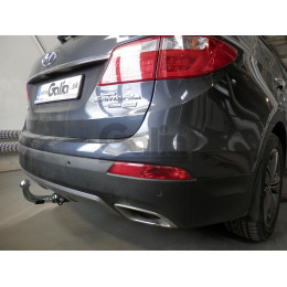 H094A GALIA Полностью оцинкованный фаркоп на Hyundai Grand Santa Fe 2014-2018. Подрозетник убирается за бампер. Тип шара: A. Невидимый вырез бампера. Нагрузки: 25