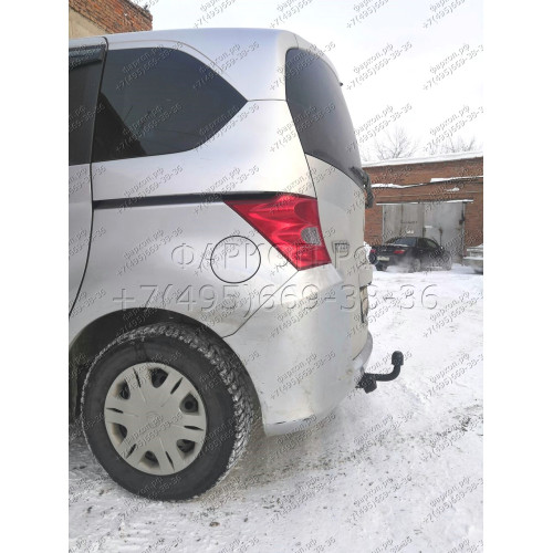H.H04.A HALTY Фаркоп на Honda Freed 2WD/4WD 5/7 мест 2008-2016, Honda Freed Spyke 2WD/4WD 2010-2016, кроме Hybrid без подрезки бампера. Тип шара: A. Нагрузки: 750/50 кг, масса фаркопа 13,4 кг