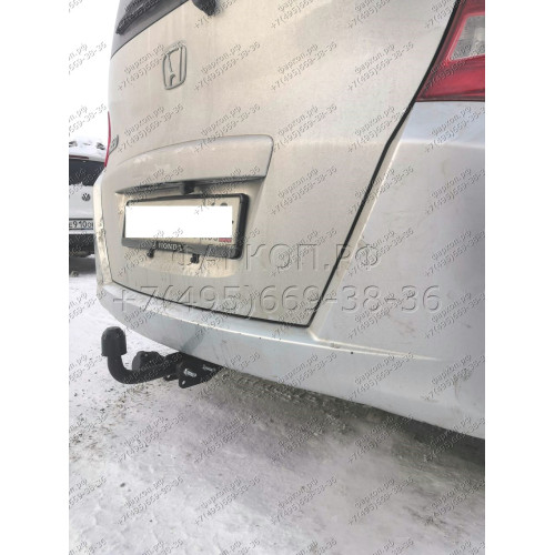 H.H04.A HALTY Фаркоп на Honda Freed 2WD/4WD 5/7 мест 2008-2016, Honda Freed Spyke 2WD/4WD 2010-2016, кроме Hybrid без подрезки бампера. Тип шара: A. Нагрузки: 750/50 кг, масса фаркопа 13,4 кг