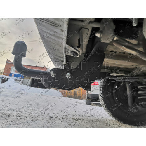 H.H04.A HALTY Фаркоп на Honda Freed 2WD/4WD 5/7 мест 2008-2016, Honda Freed Spyke 2WD/4WD 2010-2016, кроме Hybrid без подрезки бампера. Тип шара: A. Нагрузки: 750/50 кг, масса фаркопа 13,4 кг