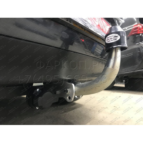 A020A GALIA Полностью оцинкованный фаркоп на Audi A3 хетчбек 3/5 дверей 1996-2003, VW Bora седан/универсал (только 2WD) 1998-2005, VW Golf IV хетчбек 3/5 дверей, универсал (только 2WD) 1997-2003. Подрозетник убирается за бампер. Тип шара: A. Невидимый выр