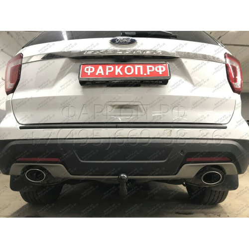 F-278 STEINHOF Фаркоп на Ford Explorer 2016-2019 без подрезки бампера. Тип шара: AV (вертикальное быстросъемное крепление шара на ключе). Нагрузки: 2400/130 кг, масса фаркопа 22,05 кг (без электрики в комплекте)