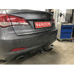 4262-A ORIS Фаркоп на Hyundai i40 седан 2011-2019. Необходима подрезка бампера. Тип шара: A. Нагрузки: 1800/80 кг, масса фаркопа 16,5 кг (без электрики в комплекте)