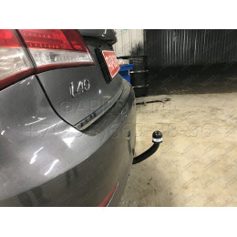 4262-A ORIS Фаркоп на Hyundai i40 седан 2011-2019. Необходима подрезка бампера. Тип шара: A. Нагрузки: 1800/80 кг, масса фаркопа 16,5 кг (без электрики в комплекте)