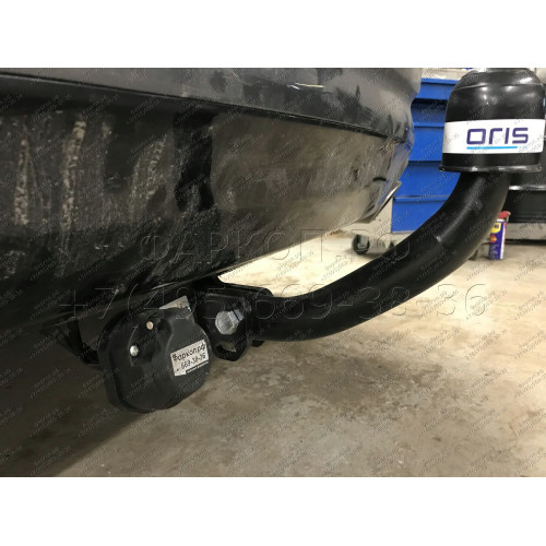 4262-A ORIS Фаркоп на Hyundai i40 седан 2011-2019. Необходима подрезка бампера. Тип шара: A. Нагрузки: 1800/80 кг, масса фаркопа 16,5 кг (без электрики в комплекте)