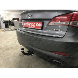 4262-A ORIS Фаркоп на Hyundai i40 седан 2011-2019. Необходима подрезка бампера. Тип шара: A. Нагрузки: 1800/80 кг, масса фаркопа 16,5 кг (без электрики в комплекте)