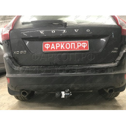 7011-A ORIS Фаркоп на Volvo XC60 2008-2017, Volvo XC70 2007-2016. Необходима подрезка бампера. Тип шара: A. Нагрузки: 1500/75 кг, масса фаркопа 16,05 кг (без электрики в комп