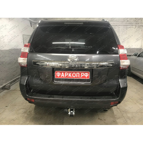 T065C GALIA Полностью оцинкованный фаркоп на Toyota Land Cruiser Prado J120 2003-2009, J150 2009-2023, Lexus GX 470 2003-2009, GX 460 2009-2023. Тип шара: C (горизонтальный съемный). Невидимый вырез бампера. Нагрузки: 3000/120 кг, масса фаркопа 6,97 кг