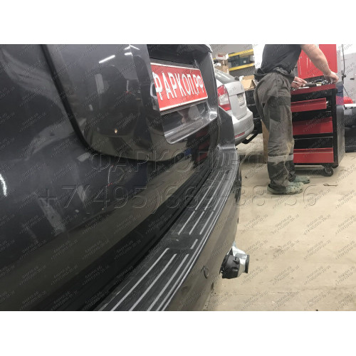 T065C GALIA Полностью оцинкованный фаркоп на Toyota Land Cruiser Prado J120 2003-2009, J150 2009-2023, Lexus GX 470 2003-2009, GX 460 2009-2023. Тип шара: C (горизонтальный съемный). Невидимый вырез бампера. Нагрузки: 3000/120 кг, масса фаркопа 6,97 кг
