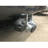 T065C GALIA Полностью оцинкованный фаркоп на Toyota Land Cruiser Prado J120 2003-2009, J150 2009-2023, Lexus GX 470 2003-2009, GX 460 2009-2023. Тип шара: C (горизонтальный съемный). Невидимый вырез бампера. Нагрузки: 3000/120 кг, масса фаркопа 6,97 кг
