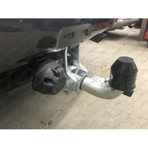 T065C GALIA Полностью оцинкованный фаркоп на Toyota Land Cruiser Prado J120 2003-2009, J150 2009-2023, Lexus GX 470 2003-2009, GX 460 2009-2023. Тип шара: C (горизонтальный съемный). Невидимый вырез бампера. Нагрузки: 3000/120 кг, масса фаркопа 6,97 кг