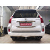 T065C GALIA Полностью оцинкованный фаркоп на Toyota Land Cruiser Prado J120 2003-2009, J150 2009-2023, Lexus GX 470 2003-2009, GX 460 2009-2023. Тип шара: C (горизонтальный съемный). Невидимый вырез бампера. Нагрузки: 3000/120 кг, масса фаркопа 6,97 кг