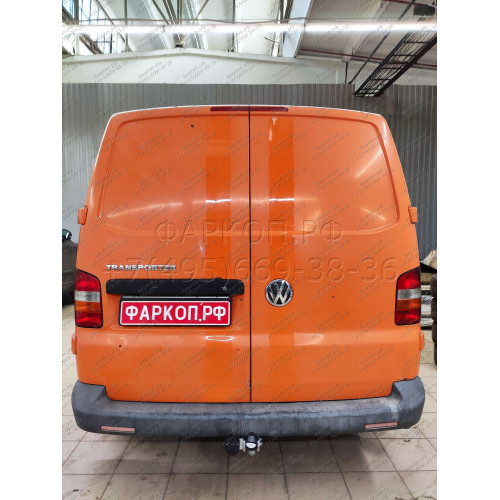 V064A GALIA Полностью оцинкованный фаркоп на Volkswagen Transporter / Caravelle / Multivan T5 2003-2015, T6 2015-2024, включая 4WD, включая модели с парктрониками. Тип шара: A. Без выреза бампера. Нагрузки: 2800/120 кг, масса фаркопа 14,62 кг