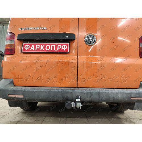 V064A GALIA Полностью оцинкованный фаркоп на Volkswagen Transporter / Caravelle / Multivan T5 2003-2015, T6 2015-2024, включая 4WD, включая модели с парктрониками. Тип шара: A. Без выреза бампера. Нагрузки: 2800/120 кг, масса фаркопа 14,62 кг