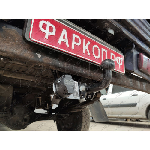 HY 15 AVTOS Фаркоп на Hyundai Porter 2005-2007 без подрезки бампера. Тип шара: A. Нагрузки: 1200/75 кг, масса фаркопа 15 кг (без электрики в комплекте)
