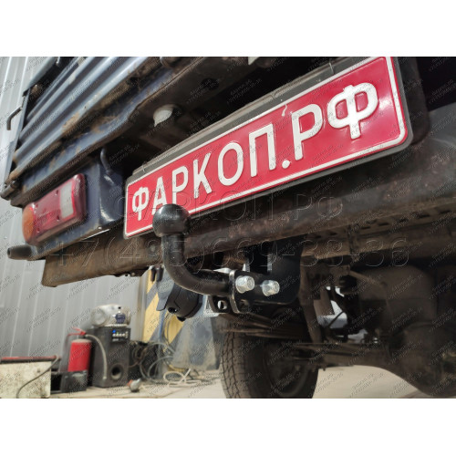 HY 15 AVTOS Фаркоп на Hyundai Porter 2005-2007 без подрезки бампера. Тип шара: A. Нагрузки: 1200/75 кг, масса фаркопа 15 кг (без электрики в комплекте)