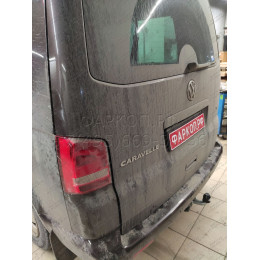 V064A GALIA Полностью оцинкованный фаркоп на Volkswagen Transporter / Caravelle / Multivan T5 2003-2015, T6 2015-2024, включая 4WD, включая модели с парктрониками. Тип шара: A. Без 