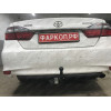 T106-A Лидер-плюс ТСУ для Toyota Camry седан 2006-2012, 2012-2017 без выреза бампера. Нагрузки: 1300/75 кг, масса фаркопа 18,54 кг (без электрики в комплекте)