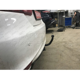 T106-A Лидер-плюс ТСУ для Toyota Camry седан 2006-2012, 2012-2017 без выреза бампера. Нагрузки: 1300/75 кг, масса фаркопа 18,54 кг (без электрики в комплекте)