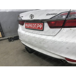 T106-A Лидер-плюс ТСУ для Toyota Camry седан 2006-2012, 2012-2017 без выреза бампера. Нагрузки: 1300/75 кг, масса фаркопа 18,54 кг (без электрики в комплекте)