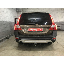 V084A GALIA Полностью оцинкованный фаркоп на Volvo XC70 2007-2016. Тип шара: A. Невидимый вырез бампера. Нагрузки: 2100/90 кг, масса фаркопа 18,22 кг