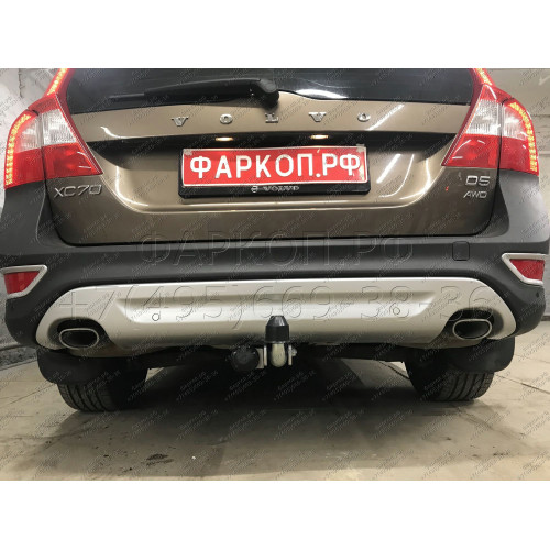 V084A GALIA Полностью оцинкованный фаркоп на Volvo XC70 2007-2016. Тип шара: A. Невидимый вырез бампера. Нагрузки: 2100/90 кг, масса фаркопа 18,22 кг