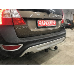V084A GALIA Полностью оцинкованный фаркоп на Volvo XC70 2007-2016. Тип шара: A. Невидимый вырез бампера. Нагрузки: 2100/90 кг, масса фаркопа 18,22 кг