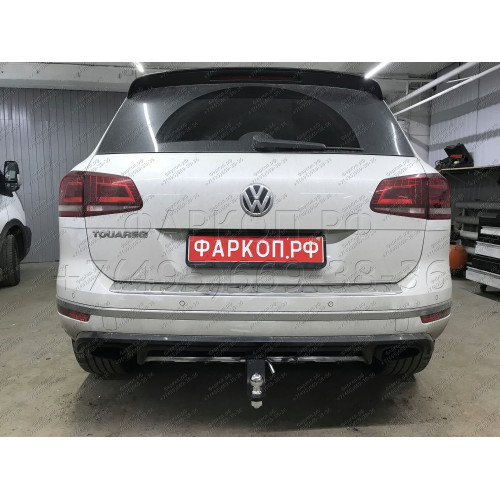 PCA-02-991122.00 PT GROUP Фаркоп на Volkswagen Touareg 2002-2018, Porsche Cayenne 2002-2017. Тип шара: E (легкосъемный шар под квадрат). Нагрузки: 3500/150 кг, масса фаркопа 17,4 кг (без электрики в комплекте)
