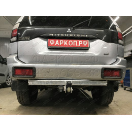 M057A GALIA Полностью оцинкованный фаркоп на Mitsubishi Pajero Sport 1998-2008, Mitsubishi Shogun 1998-2010, Mitsubishi Montero Sport 1998-2010. Тип шара: A. Установка без снятия и выреза бам