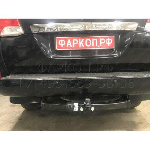 3017-F ORIS Фаркоп на Toyota Land Cruiser 200 2007-2021, включая Executive, Excalibur, TRD, Lexus LX570 2007-2021. Без выреза в бампере. Тип шара: F. Нагрузки: 2500/120 кг, масса фаркопа 22,8 кг (без электрики в комплекте)