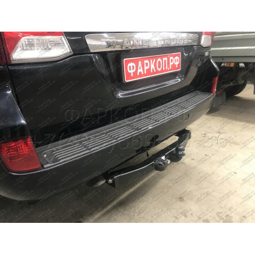 3017-F ORIS Фаркоп на Toyota Land Cruiser 200 2007-2021, включая Executive, Excalibur, TRD, Lexus LX570 2007-2021. Без выреза в бампере. Тип шара: F. Нагрузки: 2500/120 кг, масса фаркопа 22,8 кг (без электрики в комплекте)