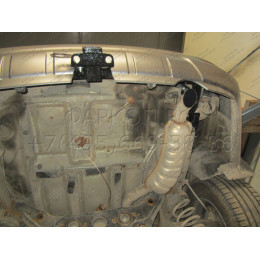 FA 0985-E Бизон Фаркоп на Kia Mohave 2009-2018. Требуется подрезка бампера. Тип шара: E (легкосъемный шар под квадрат). Нагрузки: 2800/120 кг. Не комплектуется 