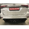 3015-F ORIS Фаркоп на Toyota Fortuner (кроме комплектации TRD) 2017- без выреза в бампере. Тип шара: F. Нагрузки: 2500/100 кг, масса фаркопа 20 кг (без электрики в комплекте)
