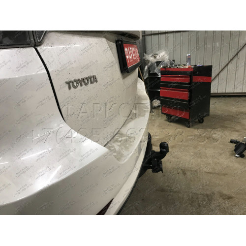 3015-F ORIS Фаркоп на Toyota Fortuner (кроме комплектации TRD) 2017- без выреза в бампере. Тип шара: F. Нагрузки: 2500/100 кг, масса фаркопа 20 кг (без электрики в комплекте)