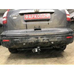 H101-A Лидер-плюс ТСУ для Honda CR-V 2006-2013 без снятия и выреза бампера. Нагрузки: 1500/75 кг, масса фаркопа 17,7 кг (без электрики в комплекте)
