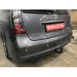 M109-A Лидер-плюс ТСУ для Mitsubishi Grandis 2004-2011 без выреза бампера. Нагрузки: 1200/75 кг, масса фаркопа 19,88 кг (без электрики в комплекте)