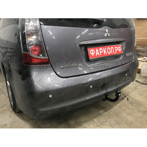M109-A Лидер-плюс ТСУ для Mitsubishi Grandis 2004-2011 без выреза бампера. Нагрузки: 1200/75 кг, масса фаркопа 19,88 кг (без электрики в комплекте)
