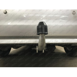 C063A GALIA Полностью оцинкованный фаркоп на Chevrolet Aveo седан 2012-2015. Подрозетник убирается за бампер. Тип шара: A. Без выреза бампера. Нагрузки: 1100/50 