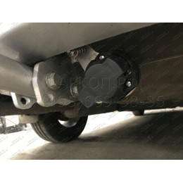 C063A GALIA Полностью оцинкованный фаркоп на Chevrolet Aveo седан 2012-2015. Подрозетник убирается за бампер. Тип шара: A. Без выреза бампера. Нагрузки: 1100/50 