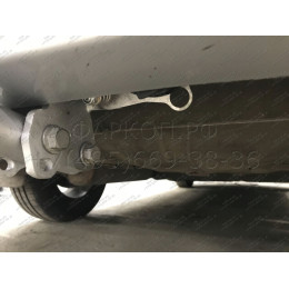 C063A GALIA Полностью оцинкованный фаркоп на Chevrolet Aveo седан 2012-2015. Подрозетник убирается за бампер. Тип шара: A. Без выреза бампера. Нагрузки: 1100/50 